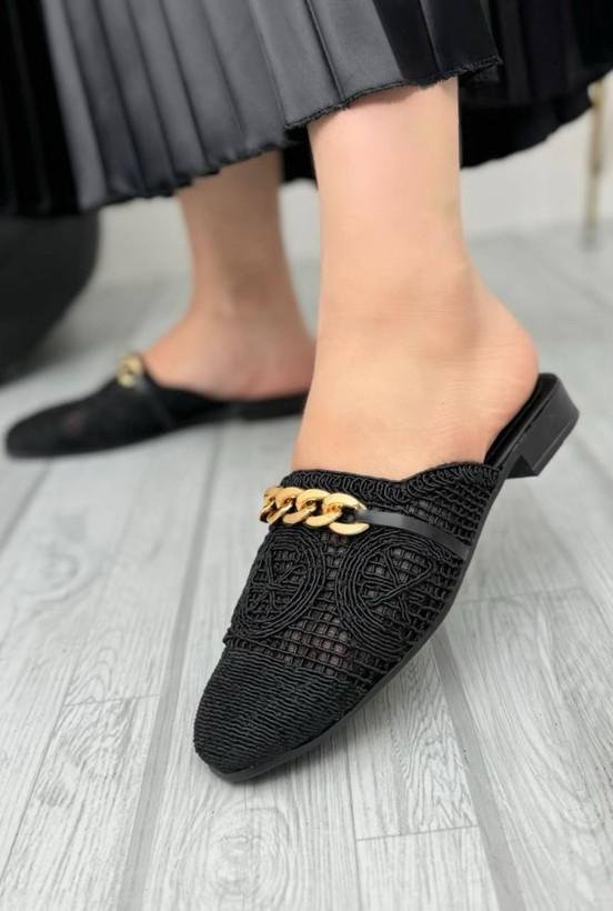 خرید صندل زنانه مجلسی مدل گیپور مشکی