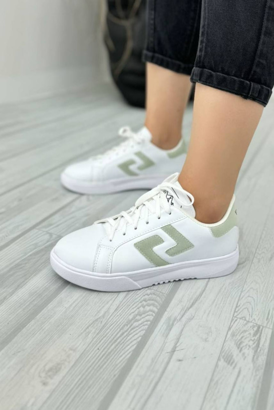 کفش کتونی دخترانه شیک و زیبا مدل سون سبز آدامسی