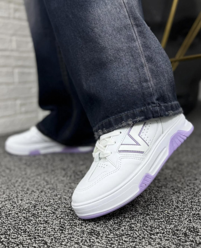 خرید کفش زنانه جذاب ونس مدل وال سفید بنفش