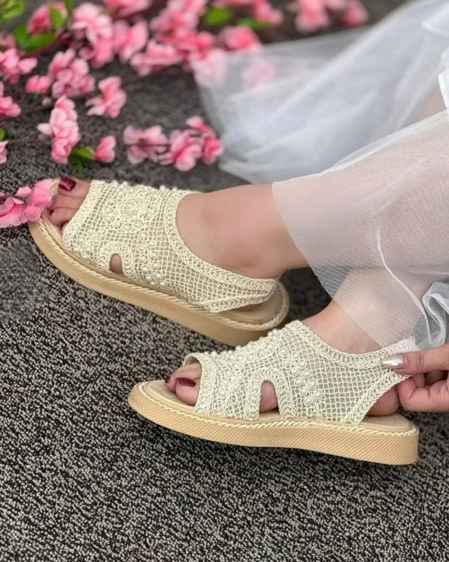 صندل زنانه طرح گیپور