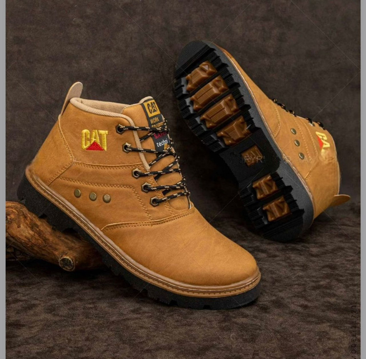 نیم بوت ست مردانه و زنانه کاترپیلار عسلی